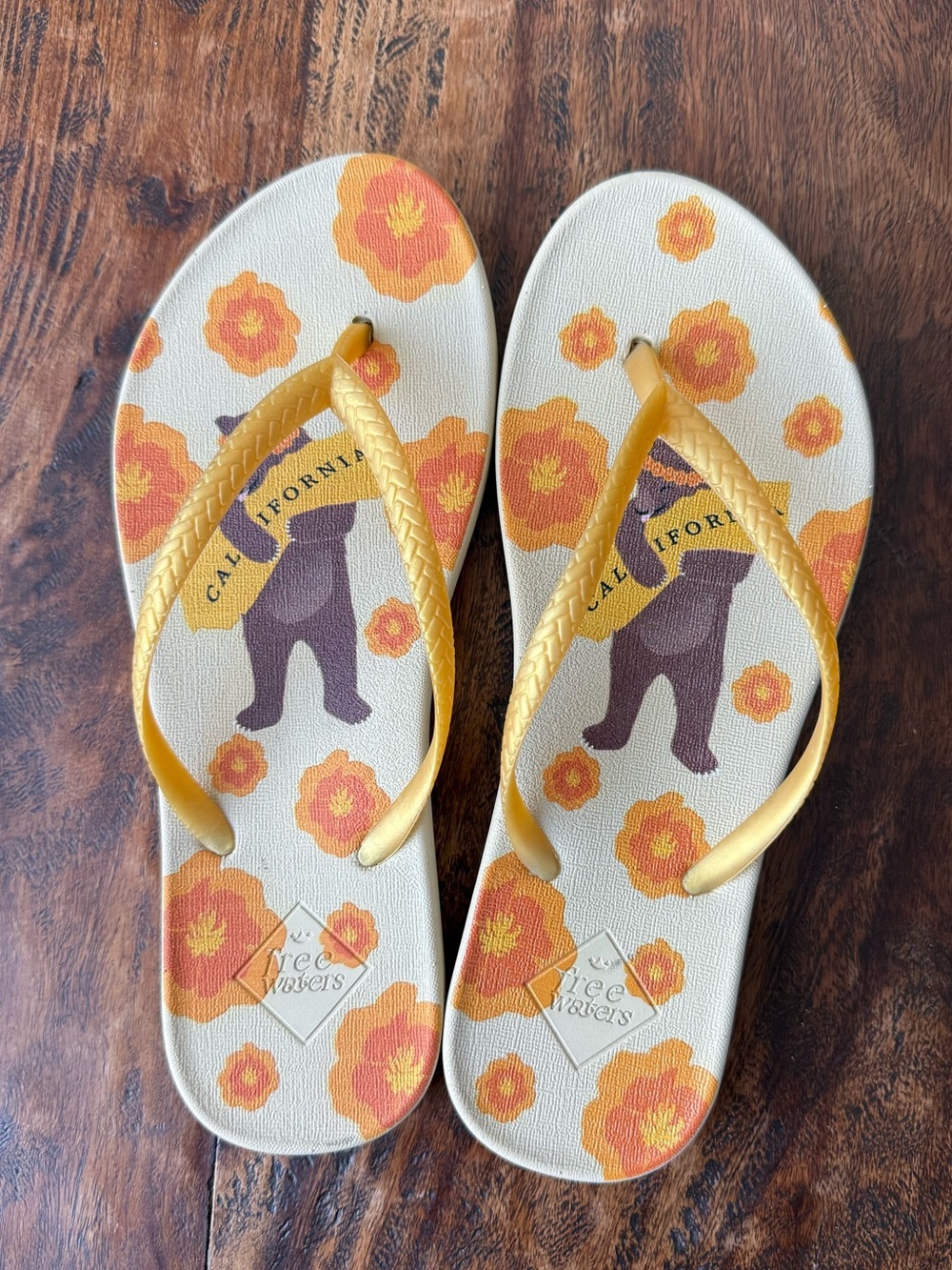 Free Waters "Becca Print" flip flops